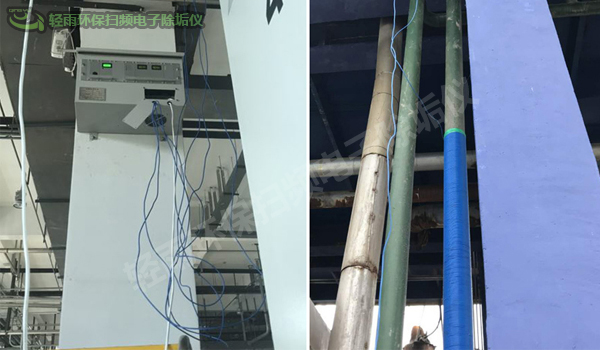 輕雨環(huán)保掃頻電子除垢儀安裝現(xiàn)場圖