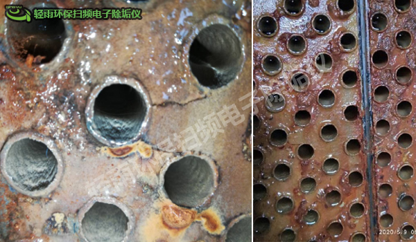 空壓機冷卻器除垢效果驗收情況