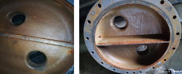 端蓋除垢效果驗收情況